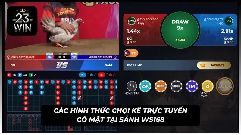 Hình thức chọi kê online vạn người mê